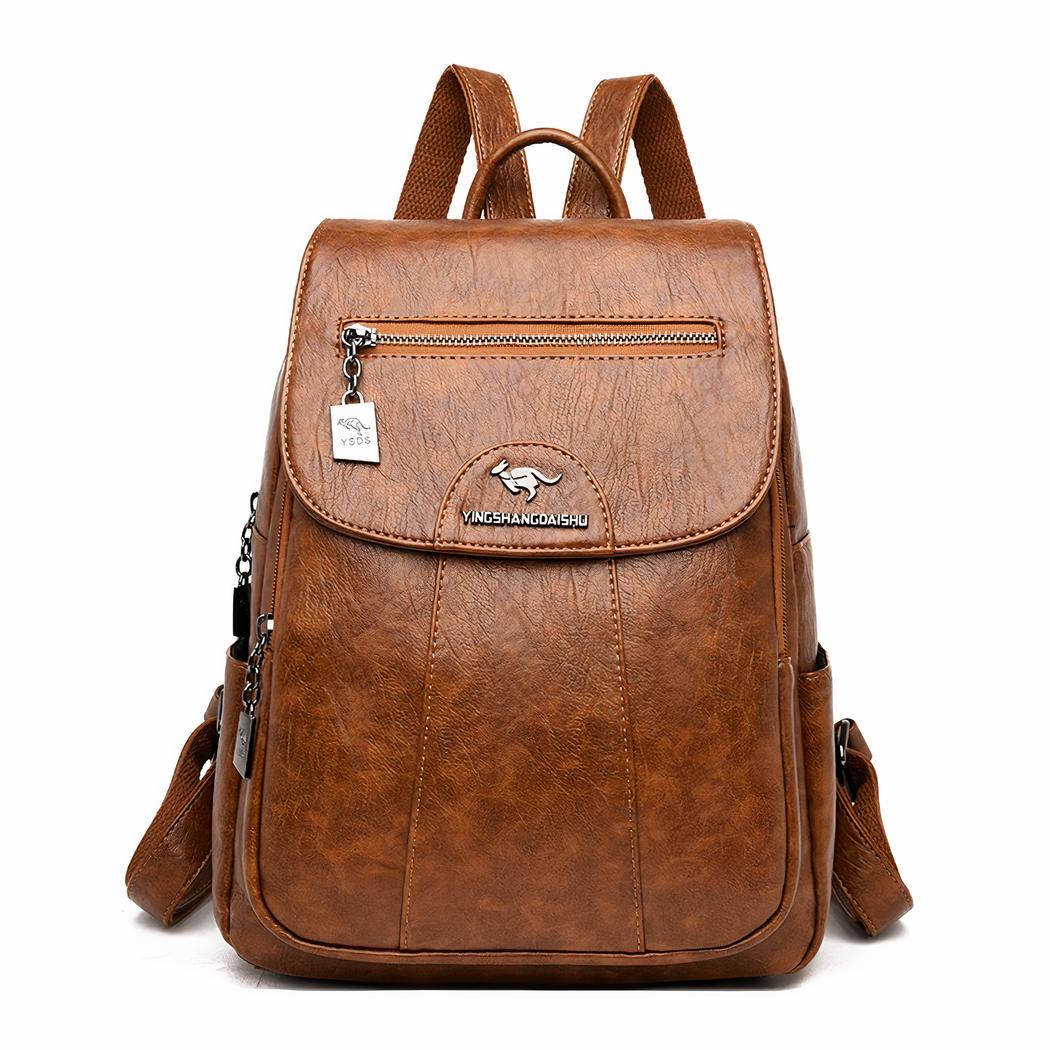 Women's Sheepskin Leather City Backpack