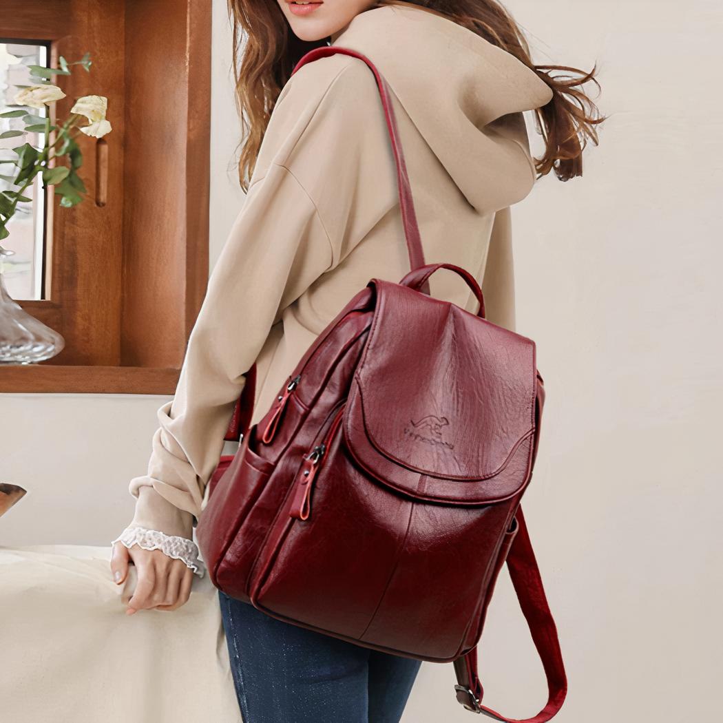Elegant Vegan Leather Backpack for Women
