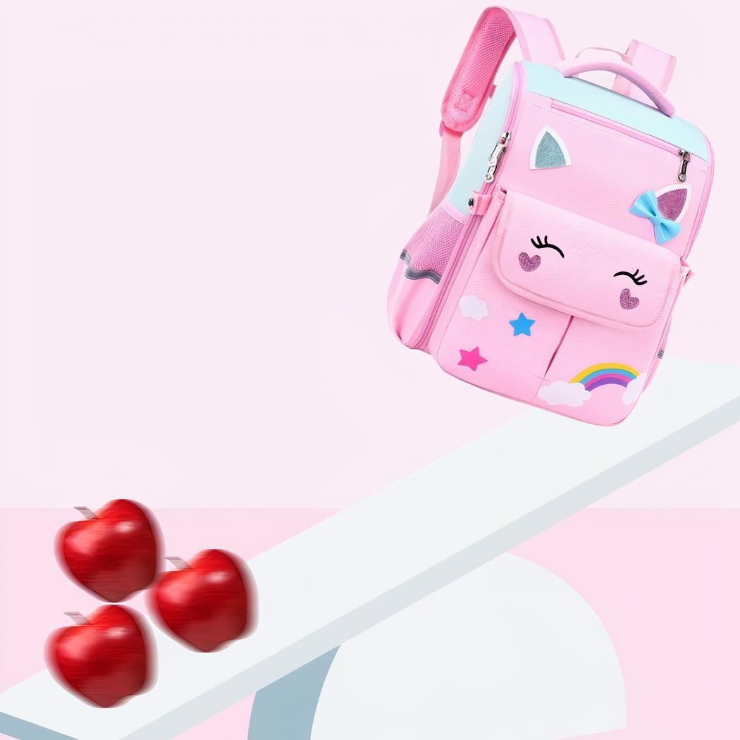 Ergonomic Kids School Backpack with Matching Pencil Case