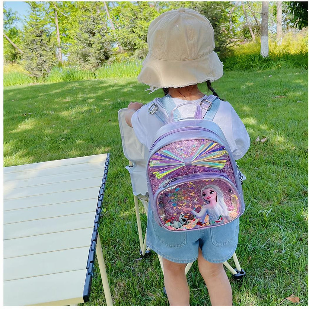 Frozen Elsa Glitter Backpack for Girls