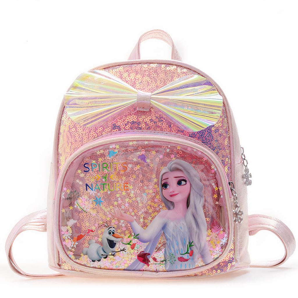 Frozen Elsa Glitter Backpack for Girls