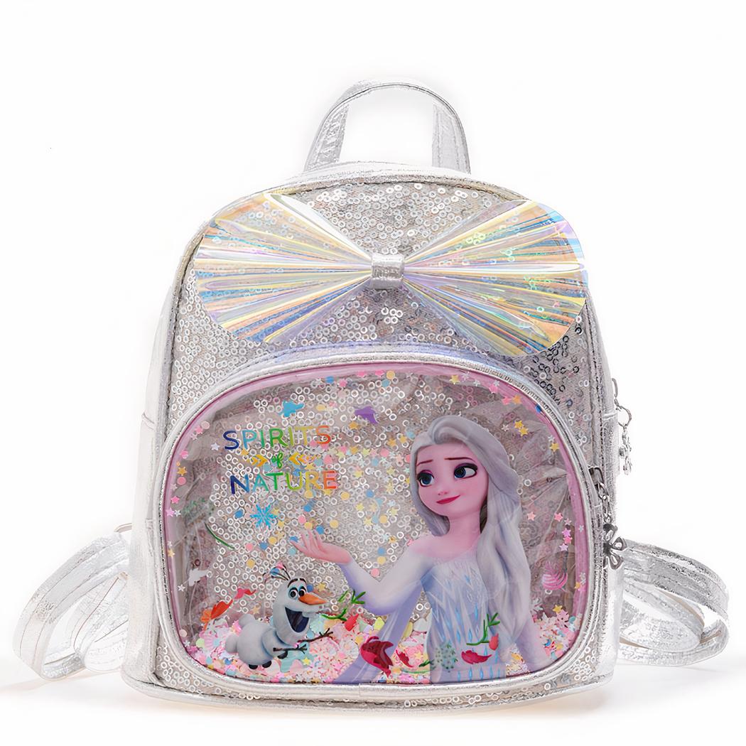 Frozen Elsa Glitter Backpack for Girls