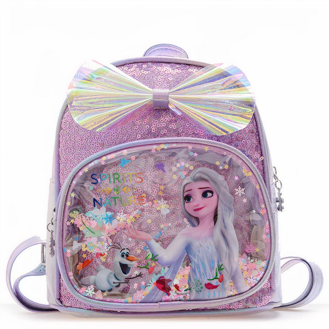 Frozen Elsa Glitter Backpack for Girls