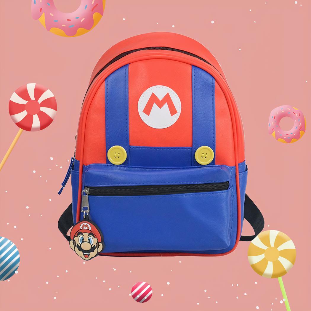 Super Mario Blue and Red Backpack for Kids